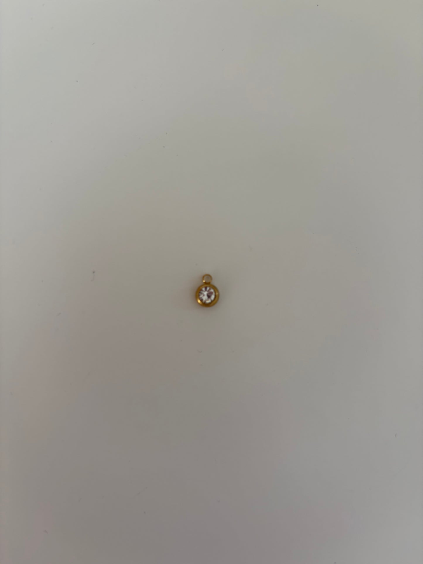 April birthstone charm