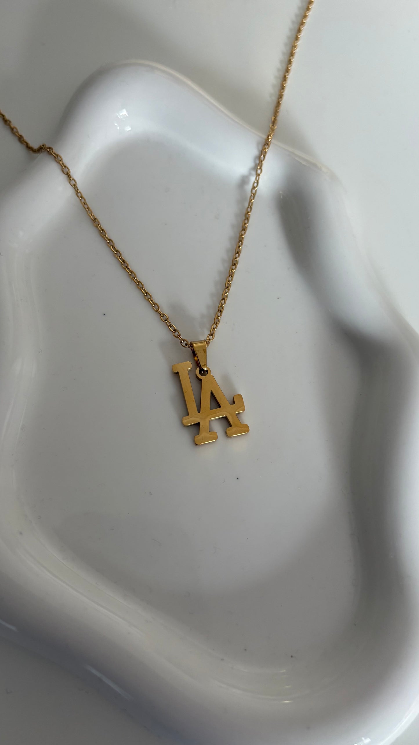 Gold LA necklace