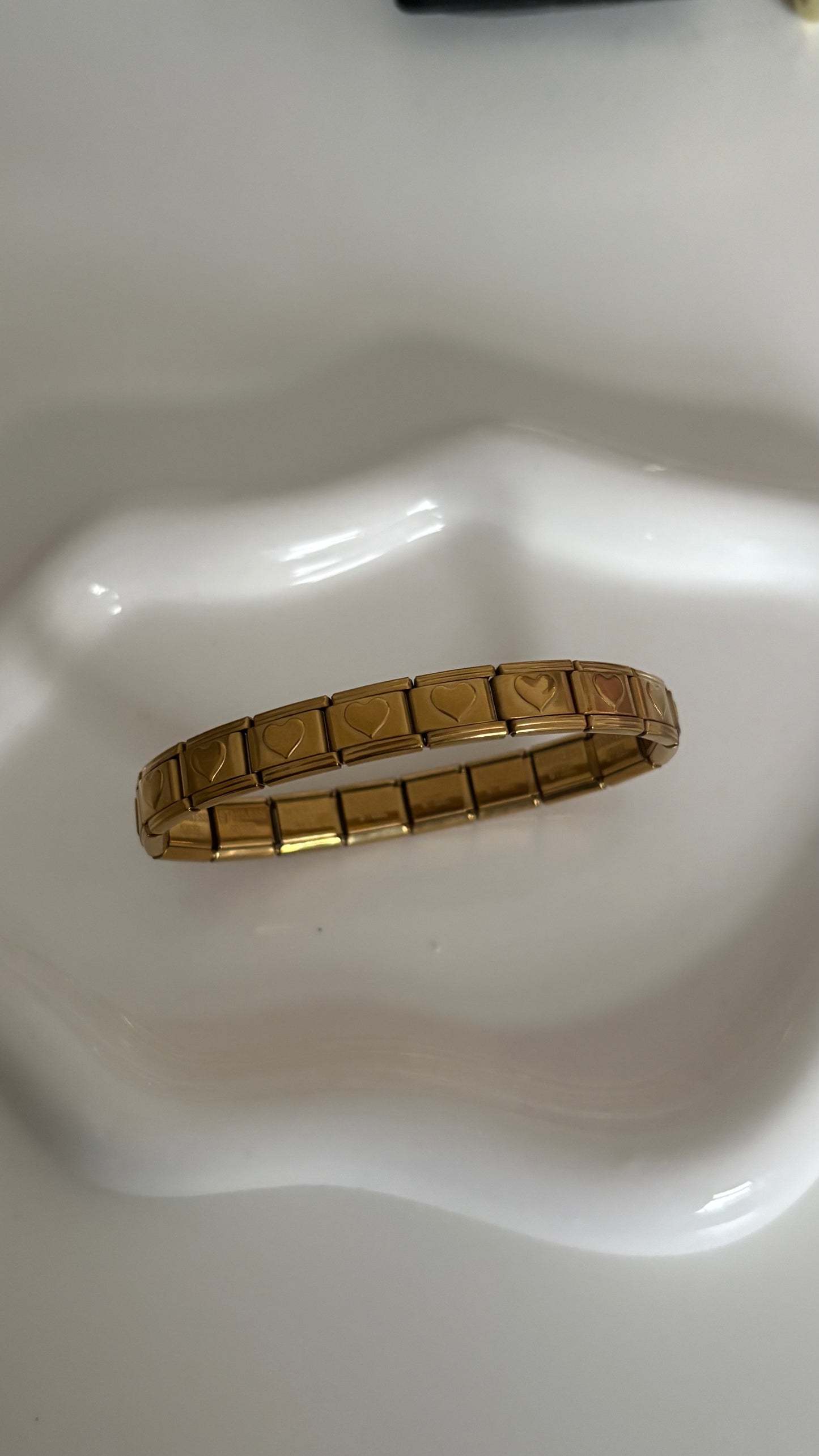 Gold Italian charm bracelet