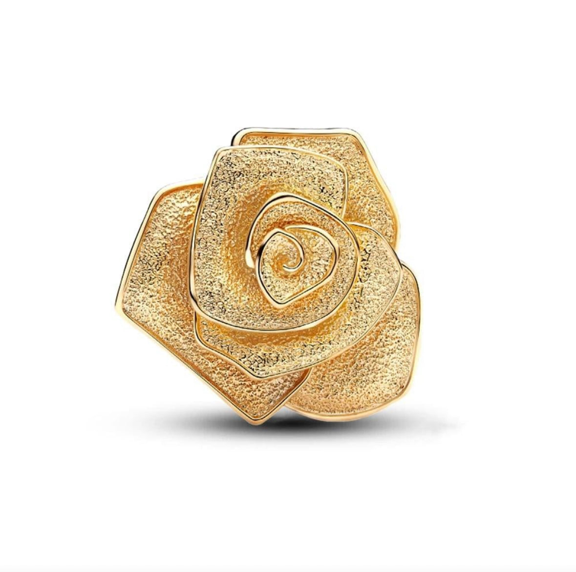Gold rose charm