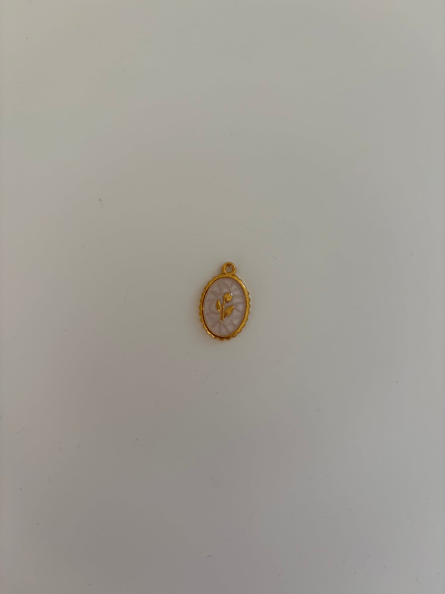 White rose charm