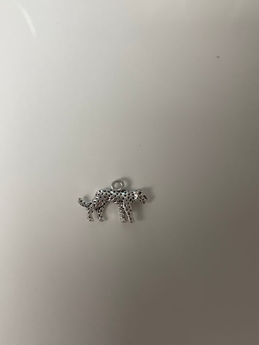 silver cheetah charm