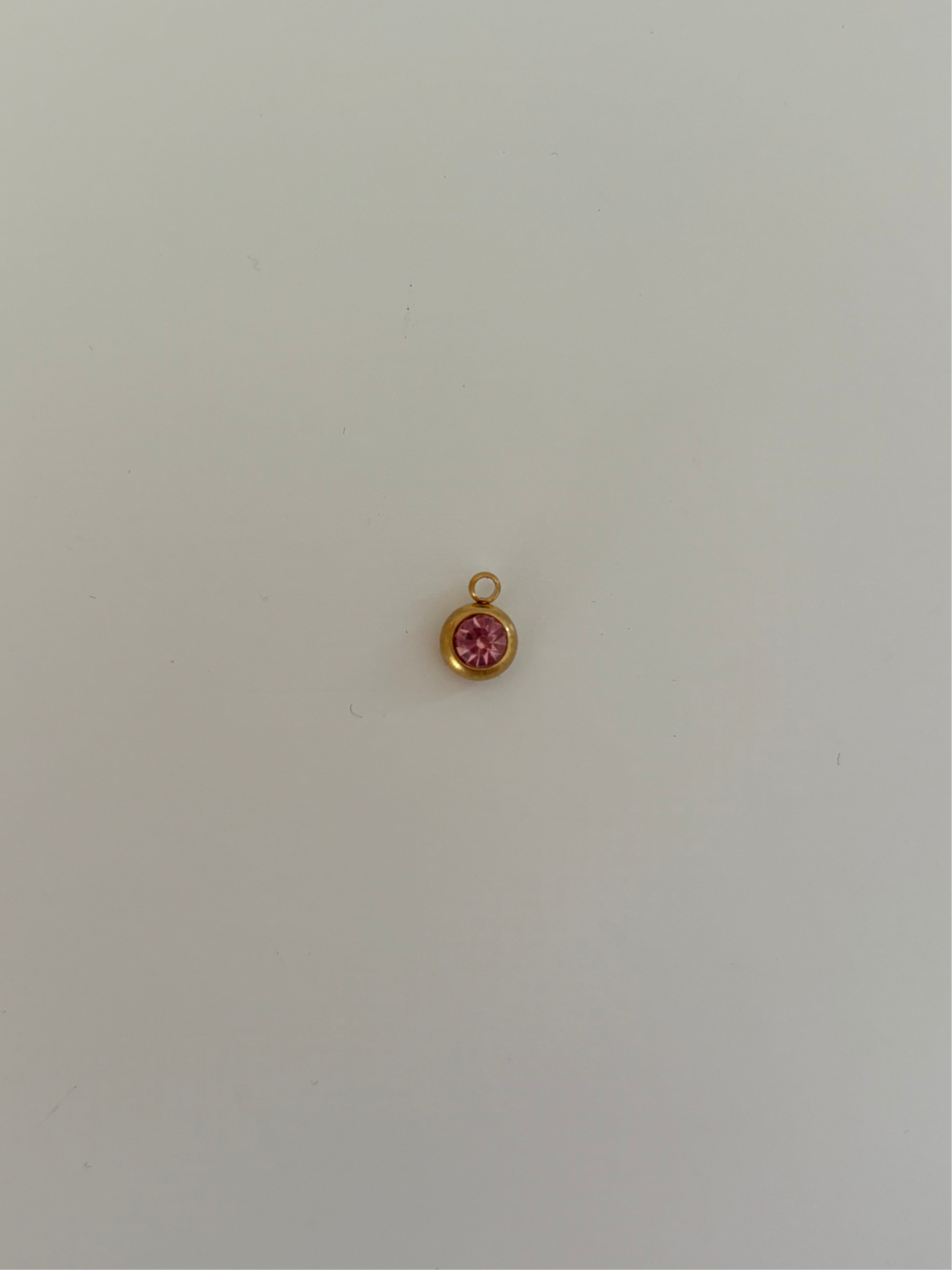 October birthstone charm