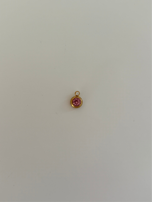 October birthstone charm