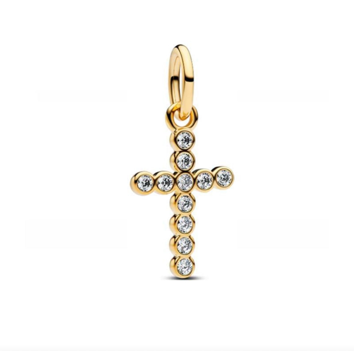 Gold cross charm